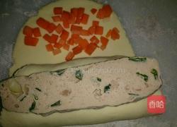 胡萝卜餐包（棕心紫薯、香葱鱼板）的做法图解9