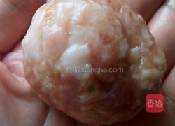 莲藕精肉丸子的做法图解7