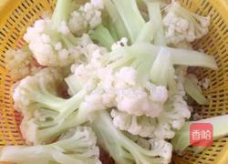 素炒花菜的做法图解4