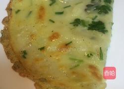 香菜葱花蛋饼的做法图解5