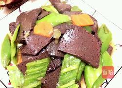 青椒炒羊血的做法图解10