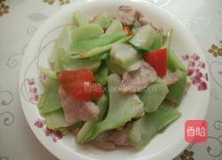 肉片炒包心芥菜的做法图解8