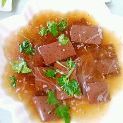 血豆腐粉丝汤