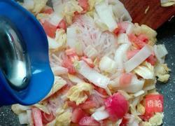 娃娃菜粉丝炒番茄的做法图解10