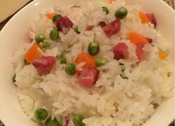 腊肠豆焖饭