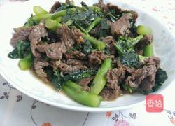 牛肉炒芥兰的做法图解5