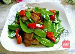 荷兰豆炒腊肉的做法图解11