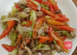  #有奖征文# 大葱红椒炒肉的做法图解6
