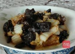 娃娃菜炒木耳的做法图解10