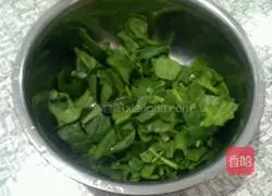 Illustration of how to make rice spinach cake 3