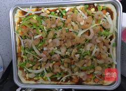 新奥尔良鸡肉鲜虾披萨的做法图解6