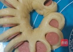 火腿肠花朵面包的做法图解11