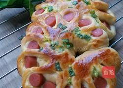 火腿肠花朵面包的做法图解15