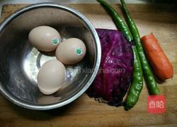 彩蔬蛋皮丝的做法图解1