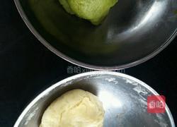 抹茶原味棋格脆饼的做法图解1
