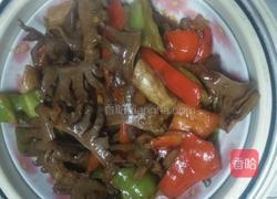 青红椒炒鸭胗、心的做法图解13