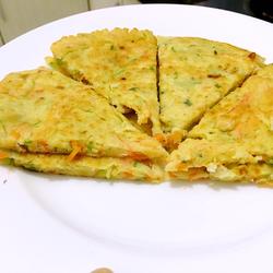 西葫芦胡萝卜蛋饼的做法[图]