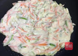 西葫芦胡萝卜蛋饼的做法图解4