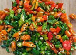 油泼彩椒的做法图解2