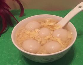 鸡蛋甜酒汤圆[图]