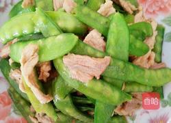 荷兰豆炒肉片的做法图解5