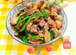 蒜叶炒肉的做法图解9