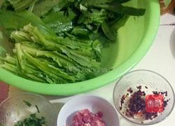 肉酱汁浇麦菜的做法图解1