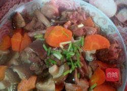 蘑菇炖腊鸡腿的做法图解9