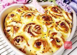 蔓越莓玫瑰花面包的做法图解21