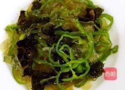 青椒木耳炒粉皮的做法图解9