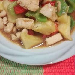 菠萝彩椒鸡块的做法[图]