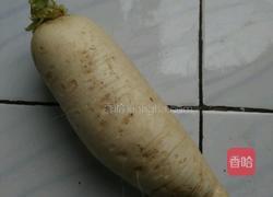 白萝卜丸子的做法图解1