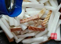 豆腐干炒白萝卜的做法图解8