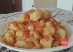 西红柿炒花菜的做法图解12