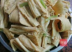 蠔油焖腐竹的做法图解6