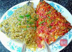 双拼剁椒鱼头的做法图解10