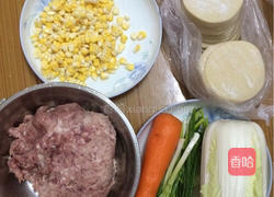 猪肉胡萝卜饺子的做法图解1