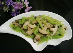 香菇炒莴笋