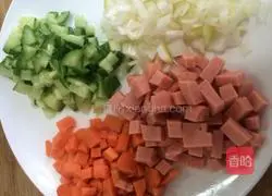 Illustration of how to make fried rice with eggs 2