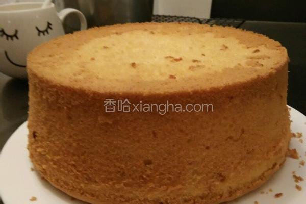 8寸鲜橙汁戚风蛋糕