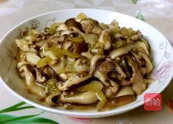 酸菜肉片炒香菇的做法图解8