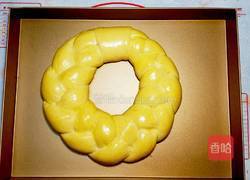 聖誕花環麵包的做法图解11