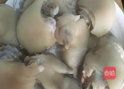 猪脚菌菇汤的做法图解3