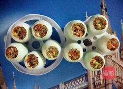 五彩咸蛋糯米的做法图解5