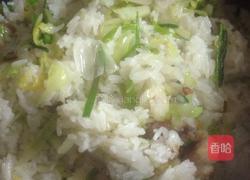 荞头包菜饭的做法图解16