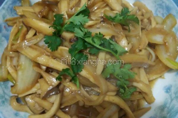 肉丝炒杏鲍菇