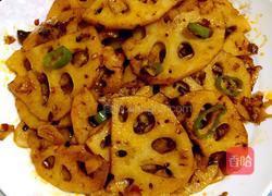 老干妈辣酱炒藕片的做法图解9