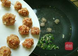 娃娃菜丸子汤的做法图解7