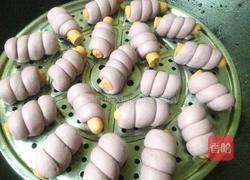 紫薯火腿肠花卷的做法图解13