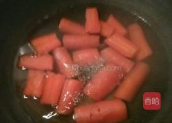 胡萝卜绣球馒头的做法图解2